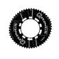 Plato Ovalado Rotor Q-Rings Aero BCD 110x5 negro 2016