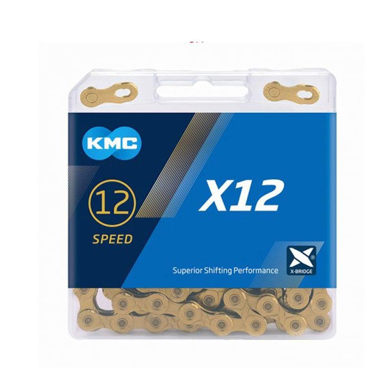 Cadena KMC X12 12v 126P Oro